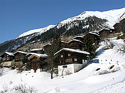 F018773: Bergdorf Imfeld im Winter