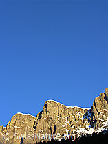 F021586: Felswand im Morgenlicht