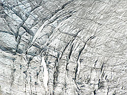 Photo: Spalten im Mättitalgletscher