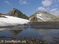 F025555: Gewässer in den Bergen mit Spiegelung