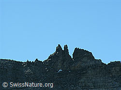 F025918: Wannigletscher: Felstürme beim Passo degli Ometti