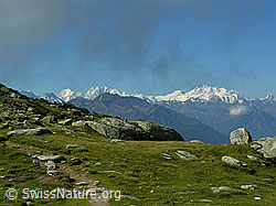 F026178: Wanderweg zum Risihorn und Walliser Alpen