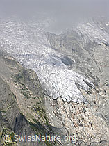 Foto: Gletscherzunge des Triftgletschers