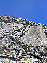 F026629: Felswand mit interessanter Felsschichtung