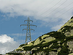F030105: Mast einer Hochspannungsleitung im Grimselgebiet