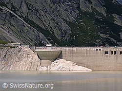 F030109: Staumauer und Wasserüberlauf des Räterichsbodensee