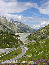 F030112: Strasse am Grimselpass und Räterichsbodensee (Stausee)