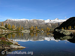 F030603: Mässersee, Binntal, mit Spiegelung der Berglandschaft