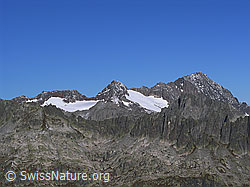 Foto: Golegghorn, Steinlauihorn, Ärlengletscher und Ritzlihorn