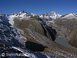 Photo: Sidelhorn: Oberaarsee, Triebtenseewli und Grimselsee