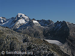 Foto: Galenstock, Sidelenhorn, Gross Furkahorn, Klein Furkahorn