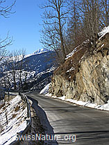 F033273: Bergstrasse in Felsgeschnitten