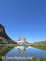 F036928: Bergsee mit Spiegelung des Matterhorns