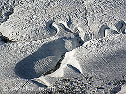 Foto: Supraglazialer Schmelzwasserkanal