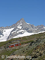 Foto: Gornergratbahn vor Zinalrothorn