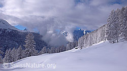F041827: Tief verschneite Berglandschaft bei Eggerebode