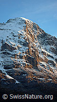 F043262: Abendlicht auf Eigernordwand