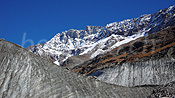F043574: Bergwelt mit Eiswänden am Langgletscher