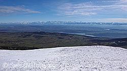 F044956: Alpenkette und Bielersee vom Chasseral