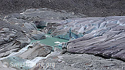 Foto: Gletschersee am Rhonegletscher