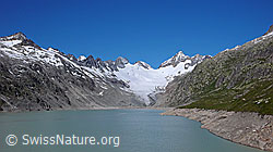 Photo: Oberaarsee, Oberaargletscher und Oberaarhorn
