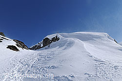 F055680: Felskopf mit Schneefahne