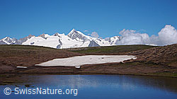 Photo: Bergsee und Alpen