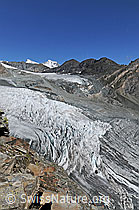 Foto: Allalingletscher und Hohlaubgletscher