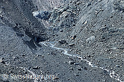 Foto: Gletschertor am Unteren Theodulgletscher