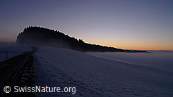 F064057: Abendstimmung an der Nebelgrenze