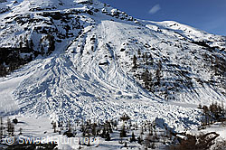 F067144: Lawinenkegel einer Nassschneelawine