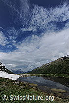 F068752: Wolkenfeld über Bergsee
