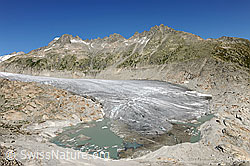F070931: Gletscherrückzug: Rhonegletscher mit Gletschersee