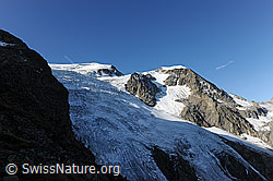 Foto: Mittler Tierberg, Vorder Tierberg und Steilimigletscher