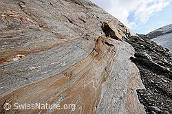 Foto: Vom Gletscher geschliffene Felsen
