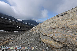 Foto: Muster in geschliffenem Fels
