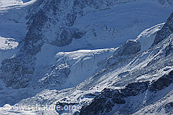 Foto: Gletscher am Fuss der Pointes de Mourti