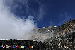 F078218: Strahlhorn und Fluchthorn mit Wolkenstimmung