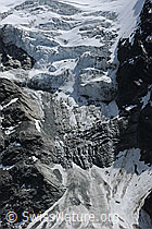 Foto: Gletscherabbruch im Fletschhorngletscher