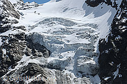 Foto: Oberer Teil des Fletschhorngletschers