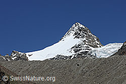 Foto: Fletschhorn und Fletschhorngletscher