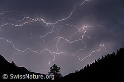 F089571: Blitze am Nachthimmel