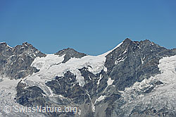 Foto: Pointe Sud de Moming, Pointe Nord du Moming, Schalihorn, Hohlichtgletscher und Schaligletscher