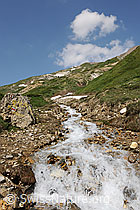 F097960: Sprudelnder Bergbach im Saflischtal