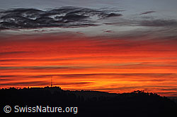 F103671: Abendstimmung und starkes Abendrot