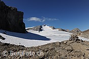 Foto: Chilchligletscher, Tungelgletscher und Wildhorn im Hintergrund
