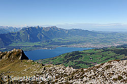 F121924: Thunersee, Thun und Stockhornkette