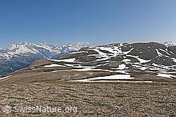 F129644: Blick von Chalti Wassre über das Binntaler Breithorn zu den östlichen Berner Alpen