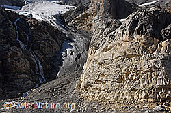 Foto: Zunge des Wetterlückengletschers (Stand 9.2018)