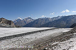 F164115: Mittelmoräne auf dem Allalingletscher